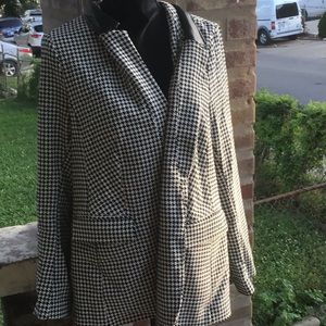 Lane Bryant Black and white  checkered  jacket. 18